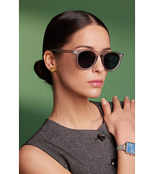 Унисекс слънчеви очила със сива рамка METROPOLITAN снимка