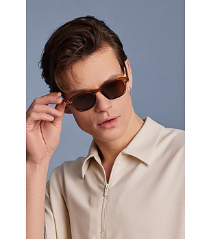 Кафяви unisex слънчеви очила PARADOX снимка