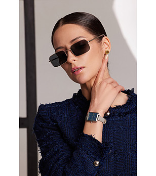 Златисти унисекс слънчеви очила OLD SCHOOL снимка