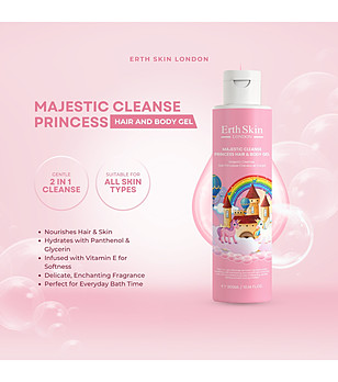 Гел за коса и тяло Majestic Cleanse Princess 300 мл снимка