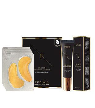 Комплект от околоочен крем и пачове за очи с 24каратото злато снимка