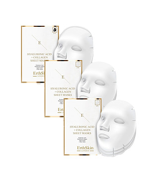 Комплект от 9 шийт маски с хиалурон и колаген снимка