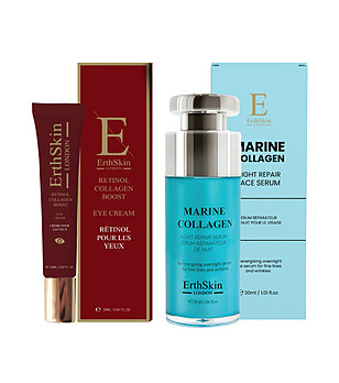 Комплект от нощен серум и околоочен крем снимка