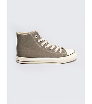 Високи мъжки кецове в цвят каки снимка