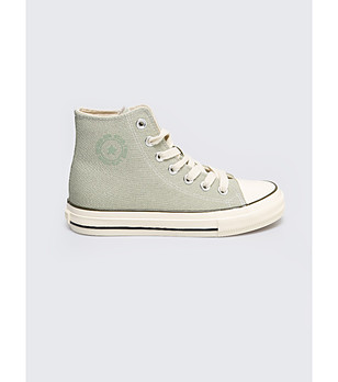 Високи дамски кецове в зелен нюанс снимка