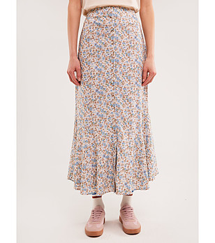 Многоцветна пола с флорален принт ADRIA  снимка