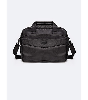 Дамска черна чанта за лаптоп Zea снимка