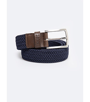 Тъмносин мъжки колан Abri снимка