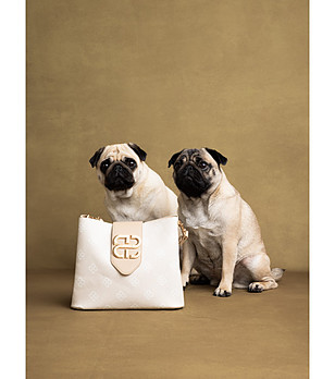 Бежова дамска чанта Elora снимка