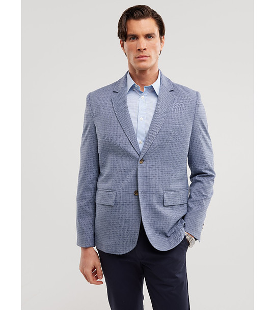 Синьо мъжко сако GREGON снимка