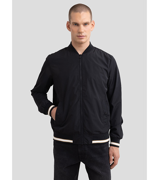 Черно мъжко яке SHOUN снимка