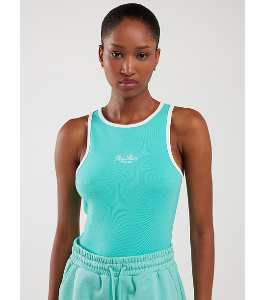 Памучен топ в синьо Arisa снимка