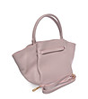 Дамска кожена чанта в бледолилаво Rita-2 снимка