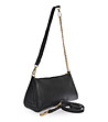 Дамска черна чанта с ефектна форма Ramona-2 снимка