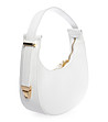 Малка бяла дамска чанта от естествена кожа Enila-2 снимка