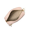 Малка дамска чанта от естествена кожа в цвят пудра Makena-4 снимка