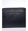 Черно дамско портмоне от естествена кожа Alenia-4 снимка