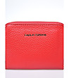 Червен дамски портфейл от естествена кожа Alenia-3 снимка