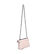 Малка дамска кожена чанта в нюанс на цвят пудра Telmia-2 снимка