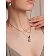 Дамско колие в сребристо с висулка с перла PearlNest-1 снимка