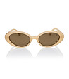 Слънчеви unisex очила в цвят шампанско с ретро дизайн REBECCA-1 снимка