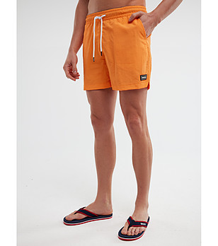 Оранжеви мъжки шорти RAFANSISOS снимка