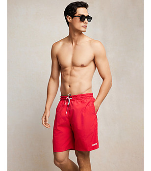 Червени мъжки шорти RAFAELSIN снимка