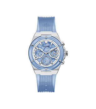 Дамски часовник в светлосиньо и сребристо снимка