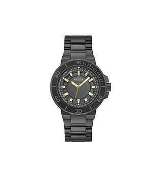 Мъжки черен часовник снимка