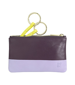 Аксесоар за ключове и монети Kimolos в лилави нюанси снимка