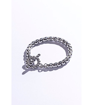 Унисекс гривна в сребристо снимка