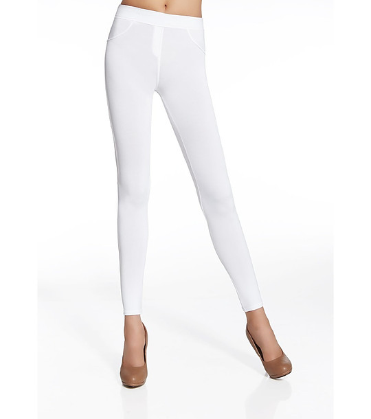 Бял дамски тънък клин MARIKA снимка