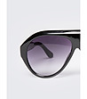 Черни дамски слънчеви очила Aradi Oversize-3 снимка