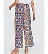 Дамски панталон с многоцветен принт-4 снимка
