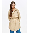 Дамско яке в бежово с памук-1 снимка