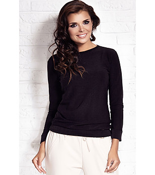 Черна дамска блуза Ina снимка