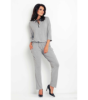 Сив дамски гащеризон Bonny снимка