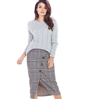 Тъмносиня пола на каре Gaya снимка