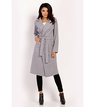 Дамско палто в сиво Hillary снимка