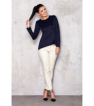 Дамска тъмносиня блуза Dione снимка