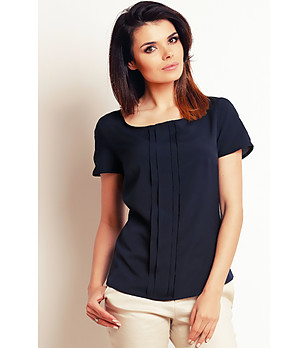 Дамска блуза в тъмносиньо Neva снимка