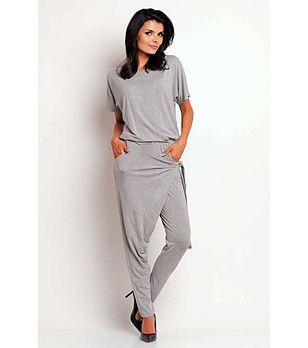 Сив дамски гащеризон Daneta снимка