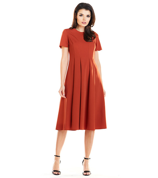 Рокля в цвят брик Jemima снимка