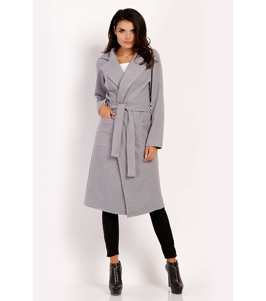 Дамско палто в сиво Hillary снимка