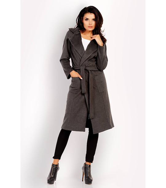 Дамско палто в графит Hillary снимка