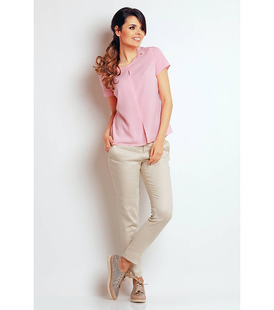 Розова дамска блуза Caryn снимка