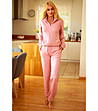 Памучен дамски спортен комплект в розово Fogo -1 снимка