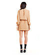 Къса рокля в цвят камел Lala-1 снимка