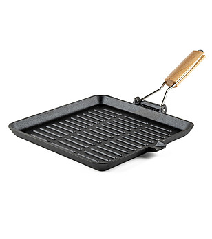 Тиган грил от чугун  28x28 см снимка