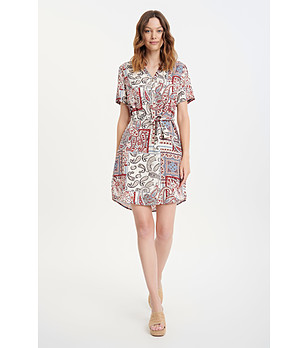 Рокля с пейсли принт снимка